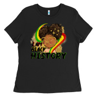 Black I am black history Ladies Tee - FaDigitalArtStudio