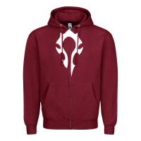 Burgundy world of warcraft movie Zipper Hoodie - baoMotion