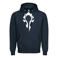 Navy world of warcraft movie Zipper Hoodie - baoMotion