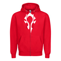 Red world of warcraft movie Zipper Hoodie - baoMotion