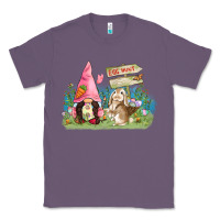 Lavender Easter gnome and rabbit egg hunt  Easter Day Classic Tee - CowGirlArtShop