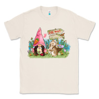 Natural Easter gnome and rabbit egg hunt  Easter Day Classic Tee - CowGirlArtShop