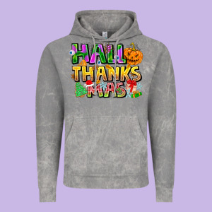 Holiday Fusion Art Vintage Hoodie Designed By Cowhidedigitalart