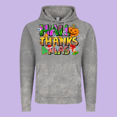 Holiday Fusion Art Vintage Hoodie Designed By Cowhidedigitalart