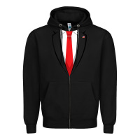 Black halloween trump suit shirt us president easy costume t shirt Zipper Hoodie - baoMotion
