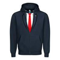 Navy halloween trump suit shirt us president easy costume t shirt Zipper Hoodie - baoMotion