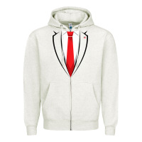 Oatmeal Heather halloween trump suit shirt us president easy costume t shirt Zipper Hoodie - baoMotion