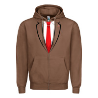 Chestnut halloween trump suit shirt us president easy costume t shirt Zipper Hoodie - baoMotion