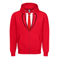 Red halloween trump suit shirt us president easy costume t shirt Zipper Hoodie - baoMotion