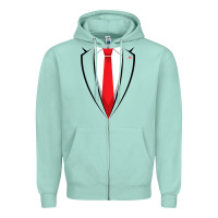 Seafoam halloween trump suit shirt us president easy costume t shirt Zipper Hoodie - baoMotion