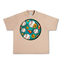 Burro baseball with sunflower round earrings Urban Heavy Tee - BundleAndBundleShop