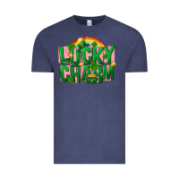 Vintage Denim St Patricks Lucky Charm Vintage Tee - FaDigitalArtStudio