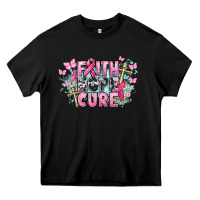 Black Faith hope cure Cancer Awareness Heavy Core Tee - HowdyJamesFarm