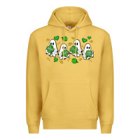 Antique Gold clover ghostie st.patrick's day Premium Hoodie - Artiststas