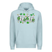Blue Mist clover ghostie st.patrick's day Premium Hoodie - Artiststas