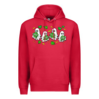 Cardinal clover ghostie st.patrick's day Premium Hoodie - Artiststas
