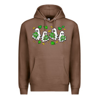 Chestnut clover ghostie st.patrick's day Premium Hoodie - Artiststas