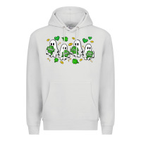 Dove Grey clover ghostie st.patrick's day Premium Hoodie - Artiststas