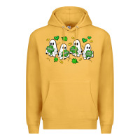 Mustard clover ghostie st.patrick's day Premium Hoodie - Artiststas