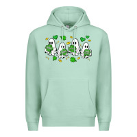 Seafoam clover ghostie st.patrick's day Premium Hoodie - Artiststas
