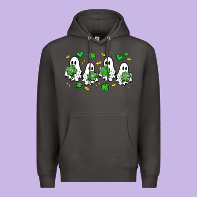 Clover Ghostie St.patrick's Day Premium Hoodie Designed By Artiststas