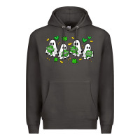 Smoke clover ghostie st.patrick's day Premium Hoodie - Artiststas