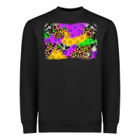 Black mardi gras background Heavyweight Sweatshirt - JahusDesignShop