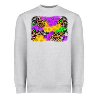 Heather Grey mardi gras background Heavyweight Sweatshirt - JahusDesignShop