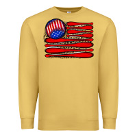 Antique Gold leopard baseball flag5 Premium Sweatshirt - JahusDesignShop