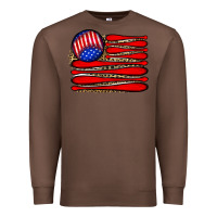 Chestnut leopard baseball flag5 Premium Sweatshirt - JahusDesignShop