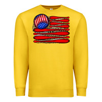 Lemon leopard baseball flag5 Premium Sweatshirt - JahusDesignShop