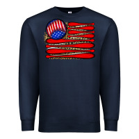 Navy leopard baseball flag5 Premium Sweatshirt - JahusDesignShop