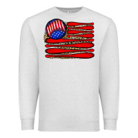 Oatmeal Heather leopard baseball flag5 Premium Sweatshirt - JahusDesignShop