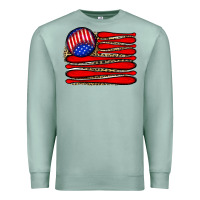 Seafoam leopard baseball flag5 Premium Sweatshirt - JahusDesignShop