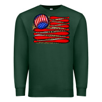 Sports Green leopard baseball flag5 Premium Sweatshirt - JahusDesignShop