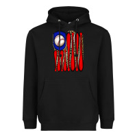 Black leopard baseball flag Heavyweight Hoodie - JahusDesignShop
