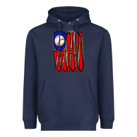 Navy leopard baseball flag Heavyweight Hoodie - JahusDesignShop