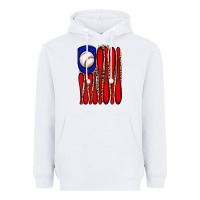 White leopard baseball flag Heavyweight Hoodie - JahusDesignShop