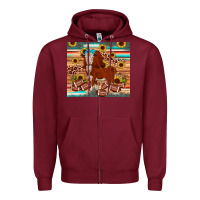 Burgundy football hereford sunflower tumbler Zipper Hoodie - JahusDesignShop