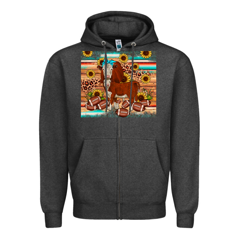 Football Hereford Sunflower Tumbler Zipper Hoodie by JahusDesignShop | Teevron