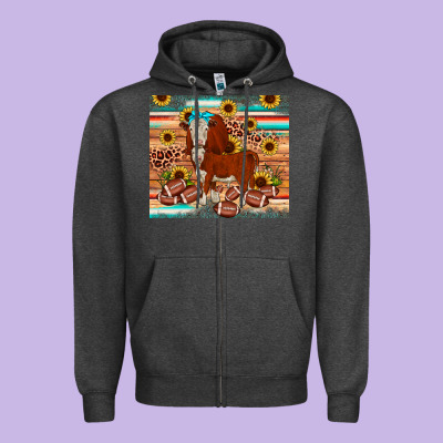 Football Hereford Sunflower Tumbler Zipper Hoodie Designed By Jahusdesignshop