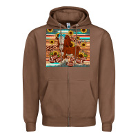 Chestnut football hereford sunflower tumbler Zipper Hoodie - JahusDesignShop