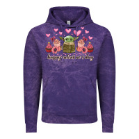 Cloud Purple happy valentines day yoda Vintage Hoodie - CowhideDigitalArt