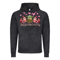 Vintage Black happy valentines day yoda Vintage Hoodie - CowhideDigitalArt