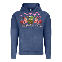 Vintage Denim happy valentines day yoda Vintage Hoodie - CowhideDigitalArt