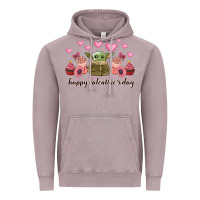 Vintage Zinc happy valentines day yoda Vintage Hoodie - CowhideDigitalArt