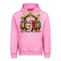 Fuchsia Pink with god all things are possible santa baby jesus Urban Hoodie - Jasminsmagicworld