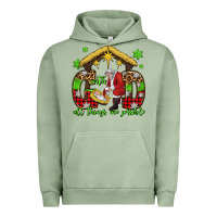 Pigment Oil Green with god all things are possible santa baby jesus Urban Hoodie - Jasminsmagicworld
