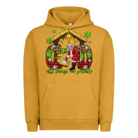 Pigment Peanut Butter with god all things are possible santa baby jesus Urban Hoodie - Jasminsmagicworld