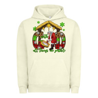Pigment Pistachio with god all things are possible santa baby jesus Urban Hoodie - Jasminsmagicworld
